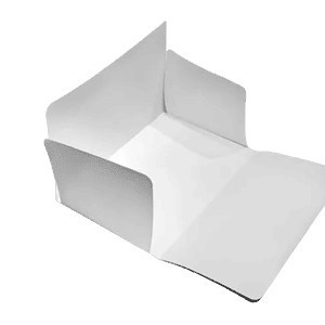 carpeta 4 aletas blanca