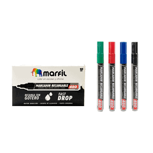 marcador recargable marfil
