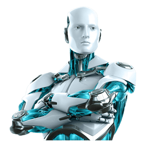 imagen del robot de Eset antivirus