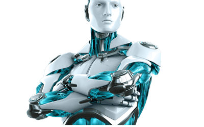 imagen del robot de Eset antivirus